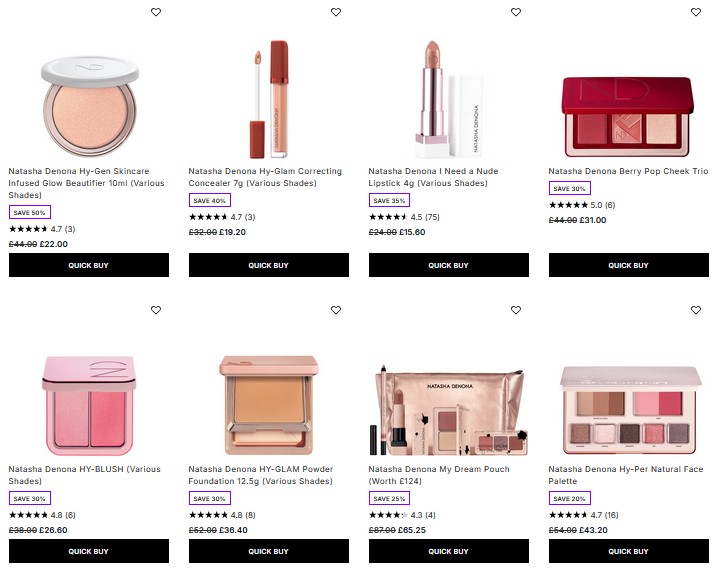 Up to 50% off Natasha Denona at Lookfantastic Up to 50% off Natasha Denona at Lookfantastic