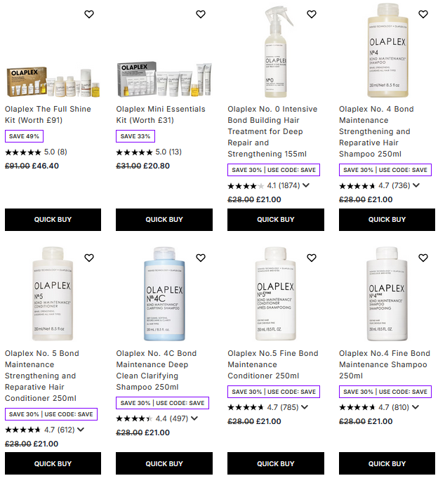 30% off Olaplex at Lookfantastic 30% off Olaplex at Lookfantastic