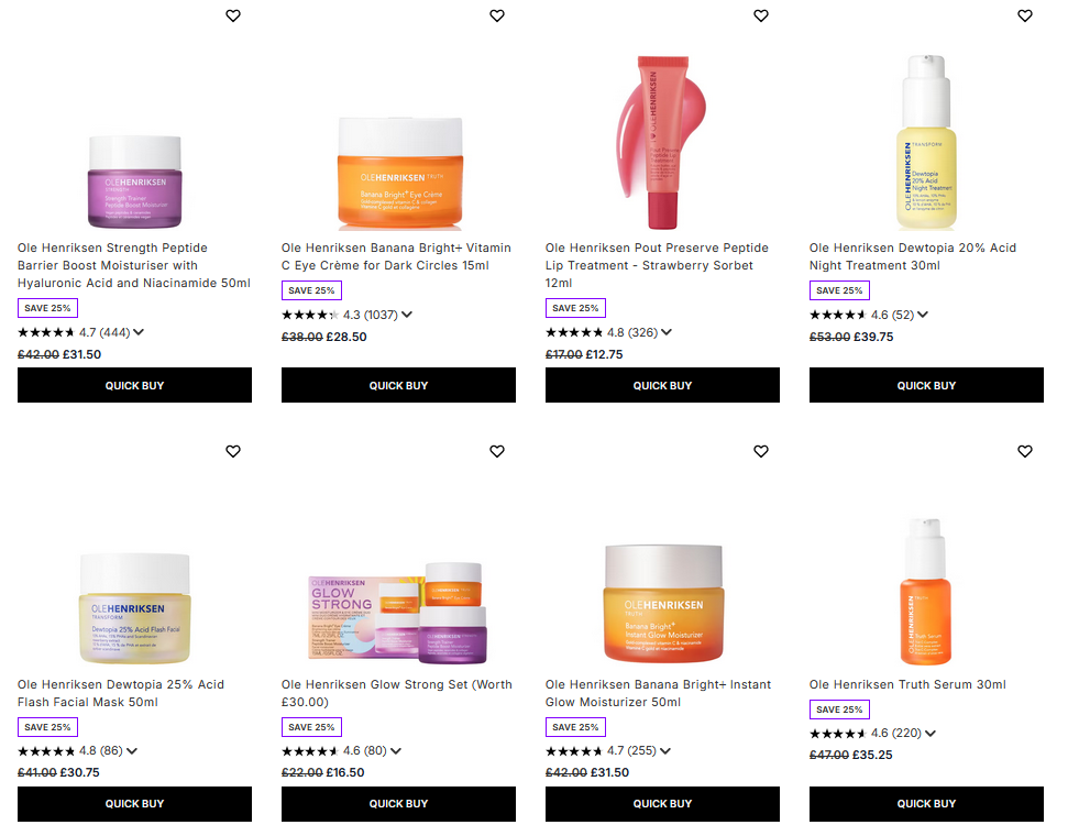 25% off Ole Henriksen at Lookfantastic 25% off Ole Henriksen at Lookfantastic