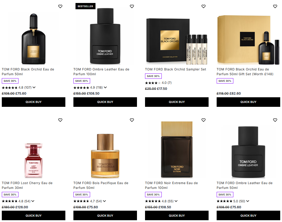 30% off Tom Ford at Lookfantastic 30% off Tom Ford at Lookfantastic