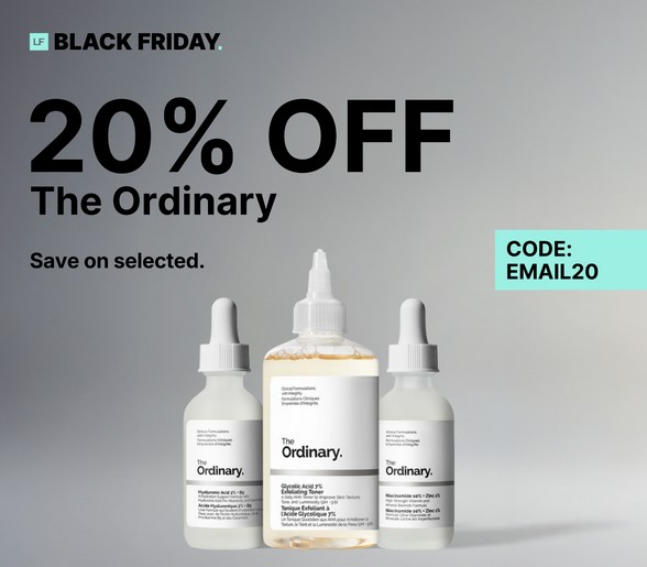 20% off selected The Ordinary 20% off selected The Ordinary