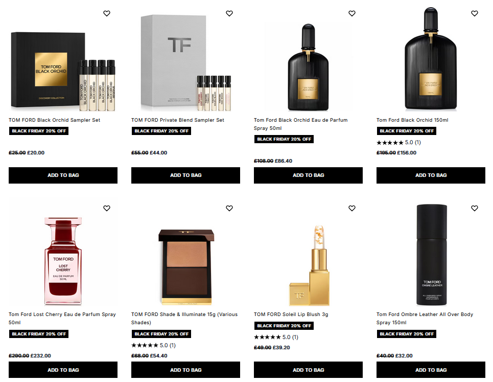 20% off Tom Ford at Cult Beauty 20% off Tom Ford at Cult Beauty