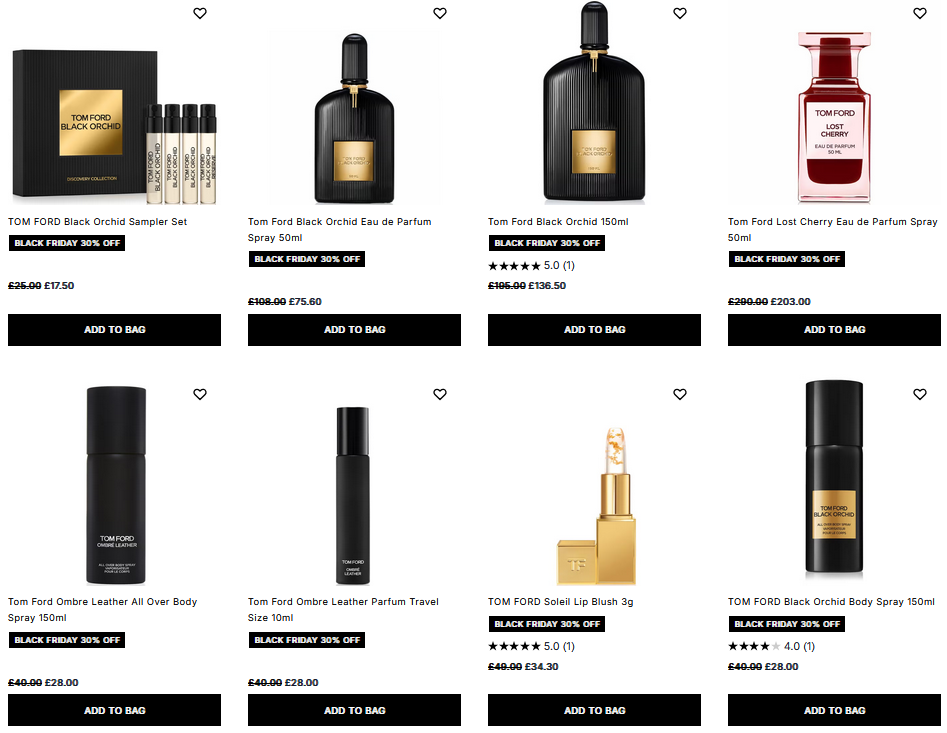 30% off Tom Ford at Cult Beauty 30% off Tom Ford at Cult Beauty