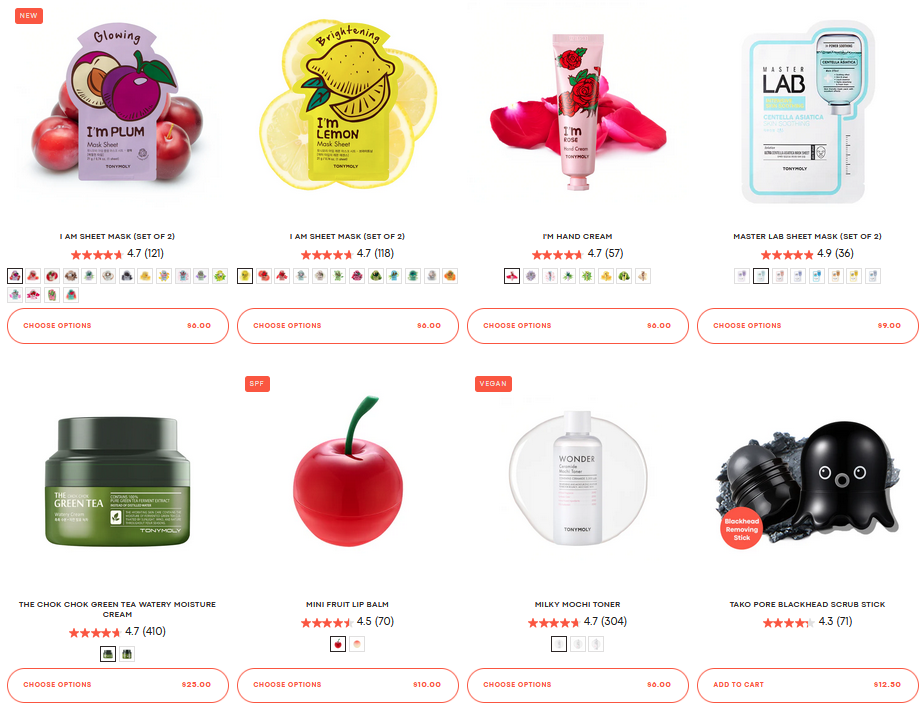 20% off sitewide at TONYMOLY (US)