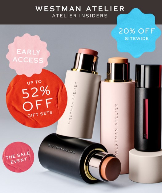 20% off sitewide at Westman Atelier 20% off sitewide at Westman Atelier