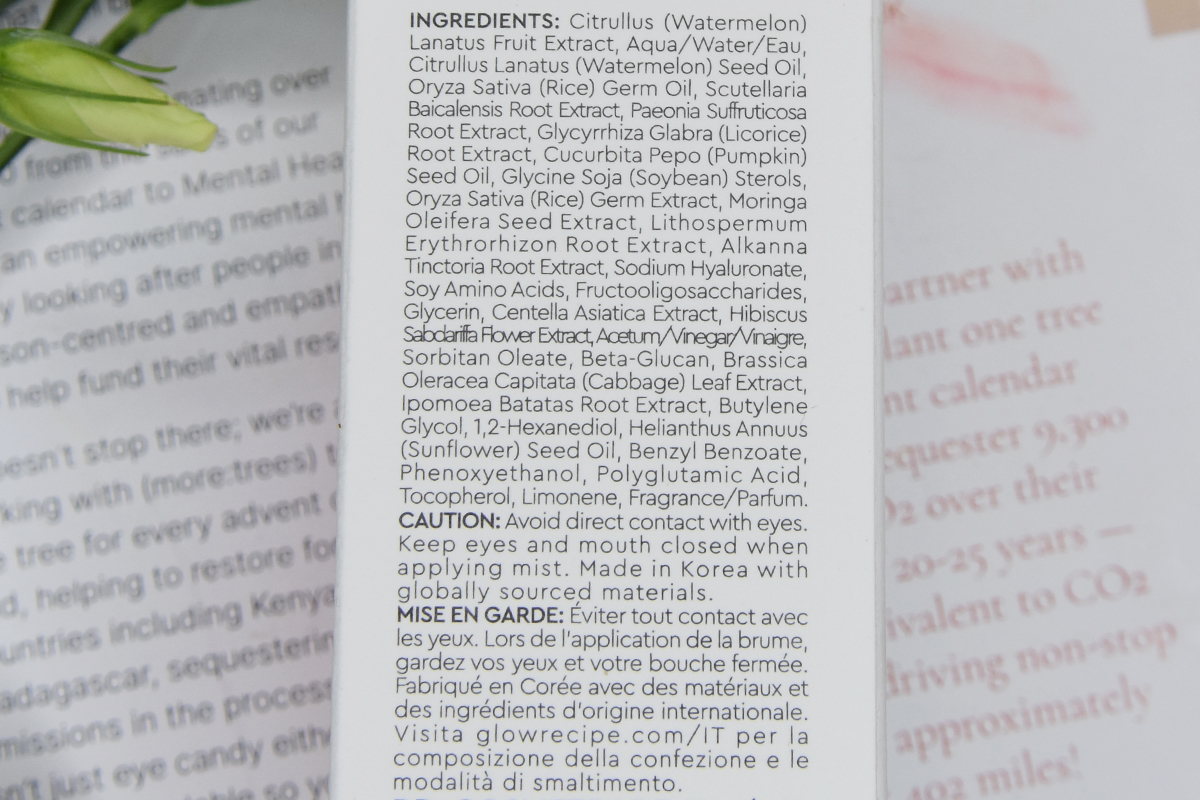 Glow Recipe Watermelon Glow Ultra Fine Mist