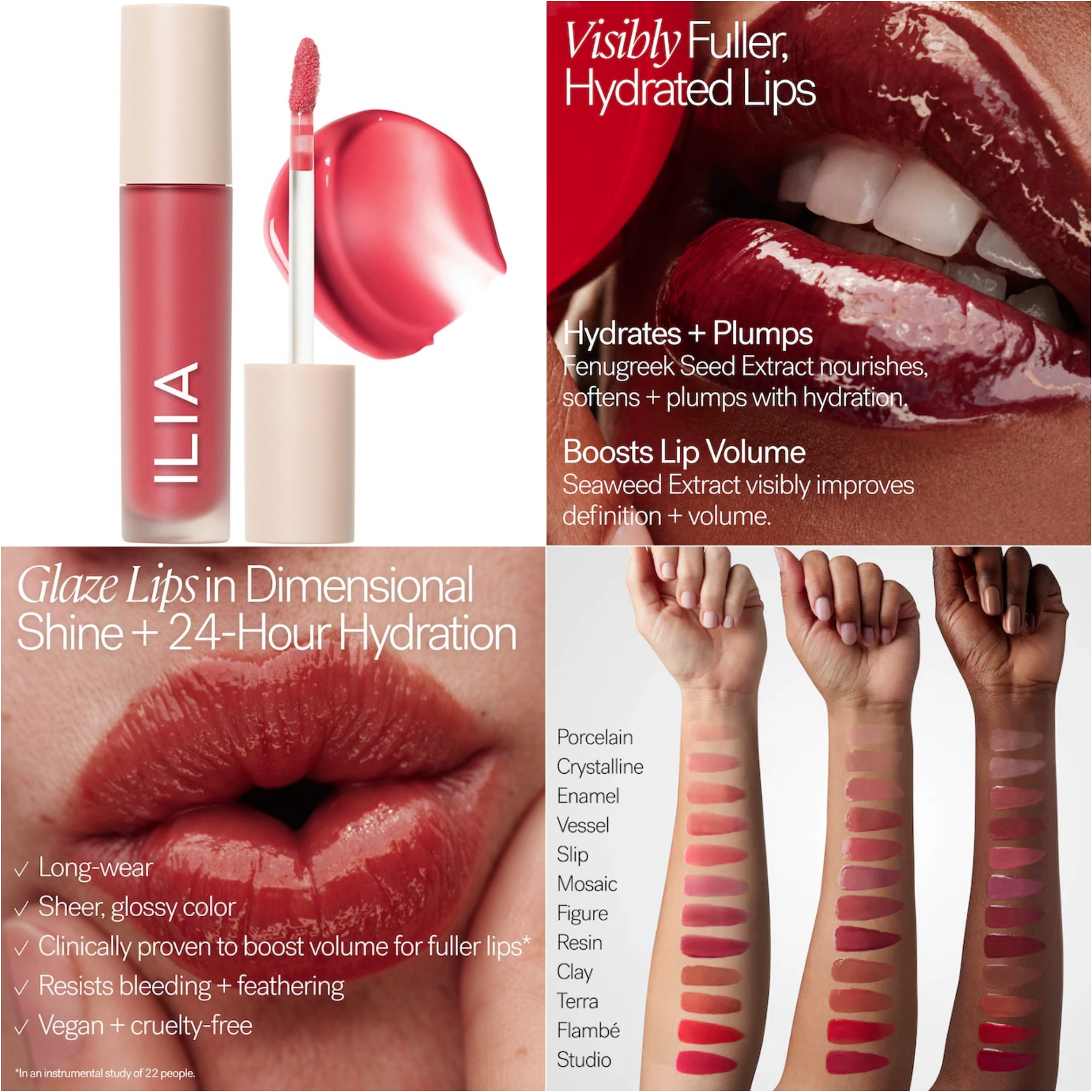 ILIA Beauty Overglaze Hydrating Lip Gloss 