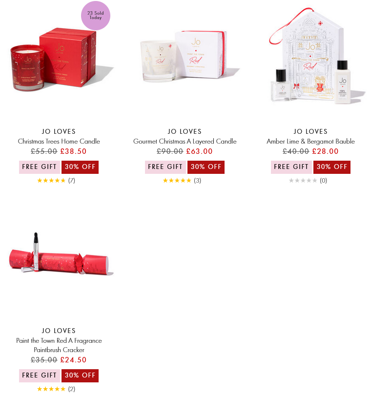 30% off selected Jo Loves at Space NK