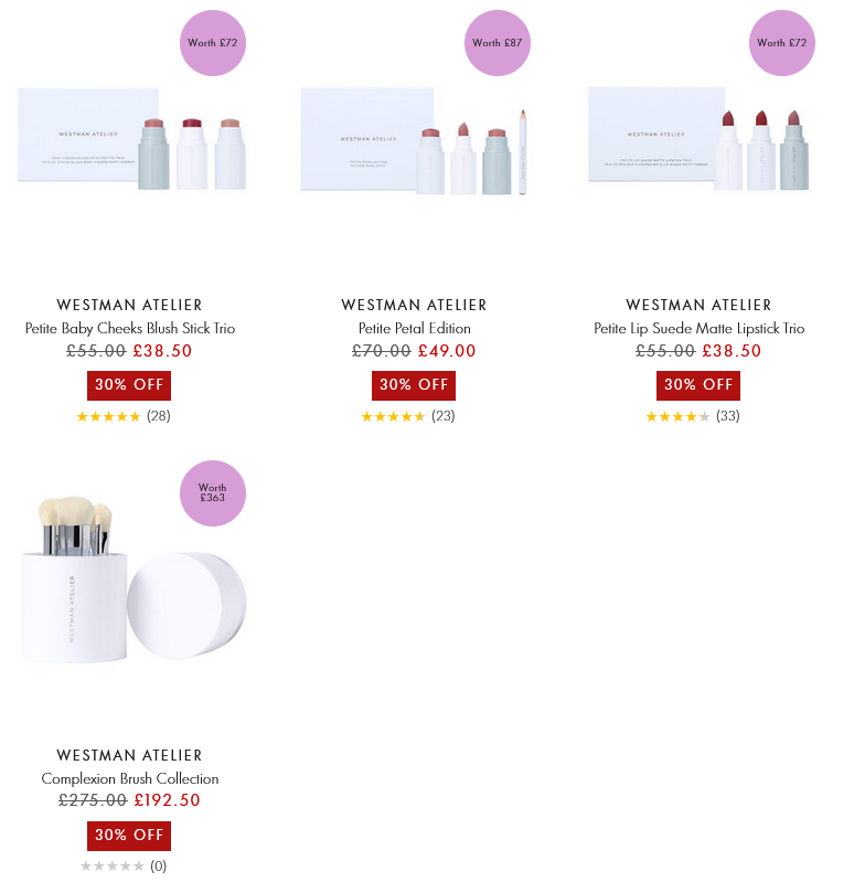 30% off selected Westman Atelier at Space NK