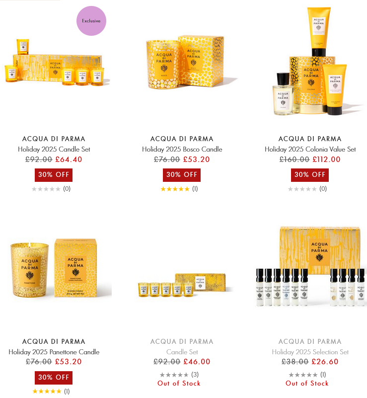 30% off selected Acqua Di Parma at Space NK