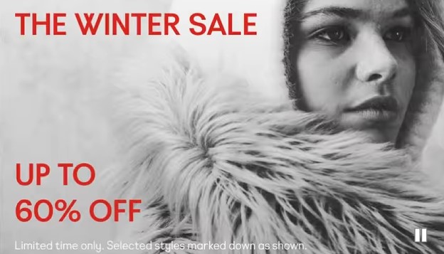 Up to 60% off sale at ASOS