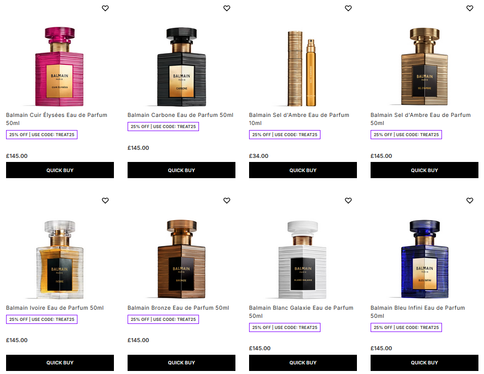 25% off Balmain at Lookfantastic