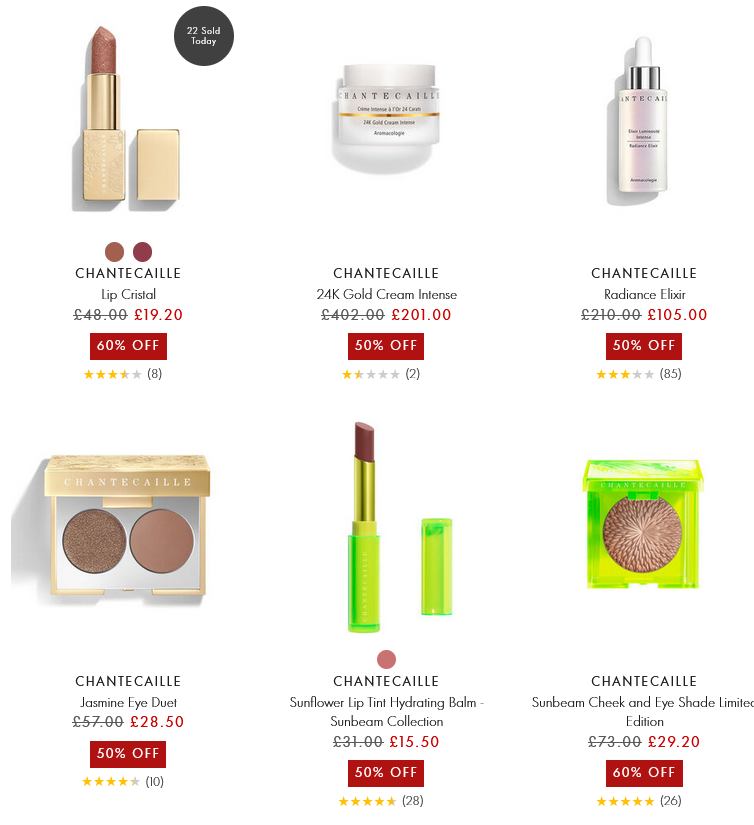 Up to 60% off selected Chantecaille at Space NK