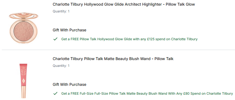 20% off Charlotte Tilbury at Cult Beauty