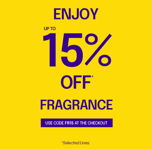 Up to 15% off Fragrance at Fenwick Up to 15% off Fragrance at Fenwick