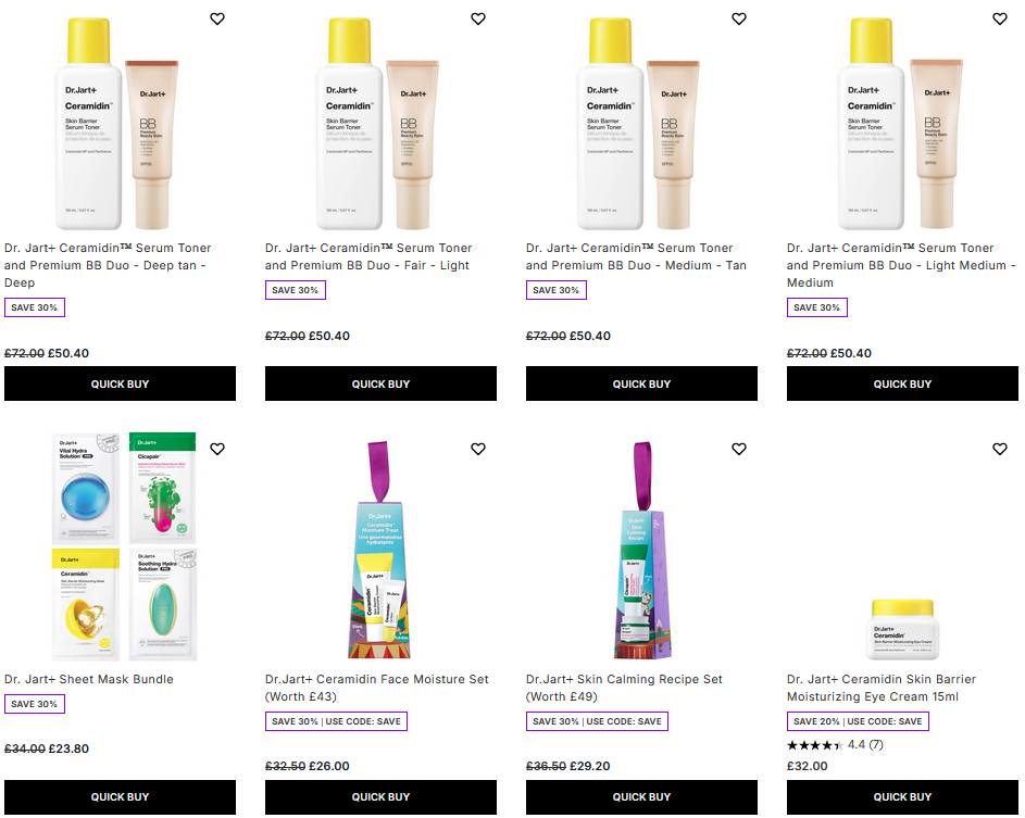 Up to 30% off Dr. Jart+ at Lookfantastic 