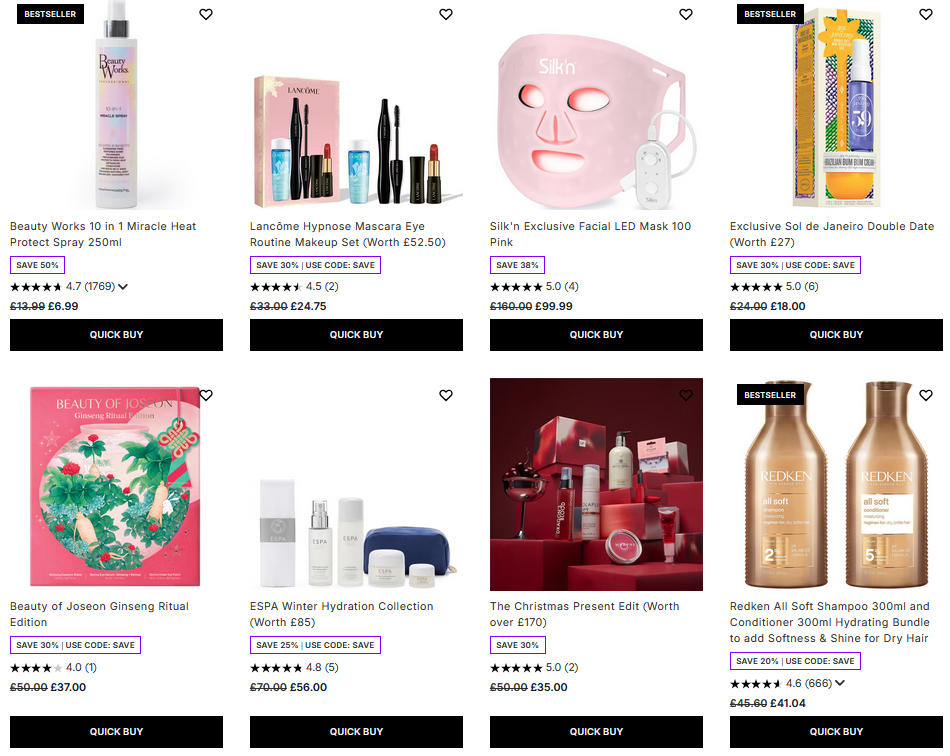 Up to 50% off sale at Lookantastic Up to 50% off sale at Lookantastic