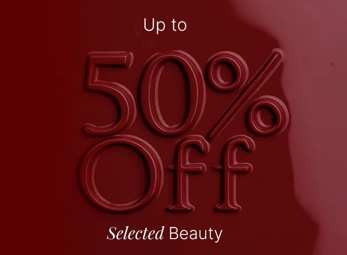 Up to 50% off sale at Lookfantastic