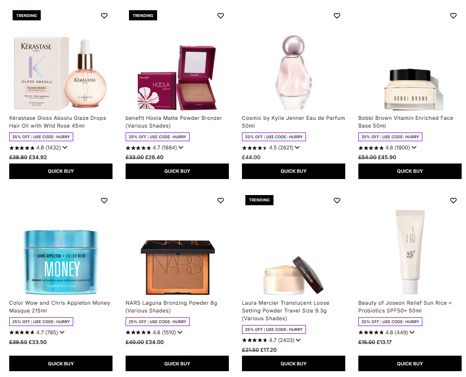 25% off selected & declining at Lookfantastic 25% off selected & declining at Lookfantastic