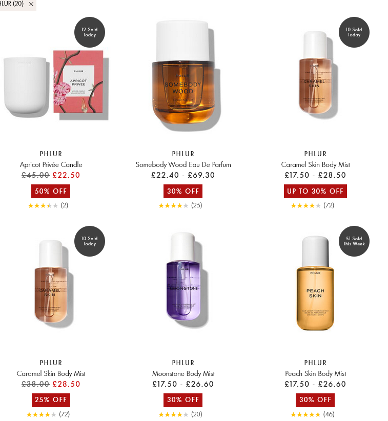 Up to 50% off Phlur at Space NK