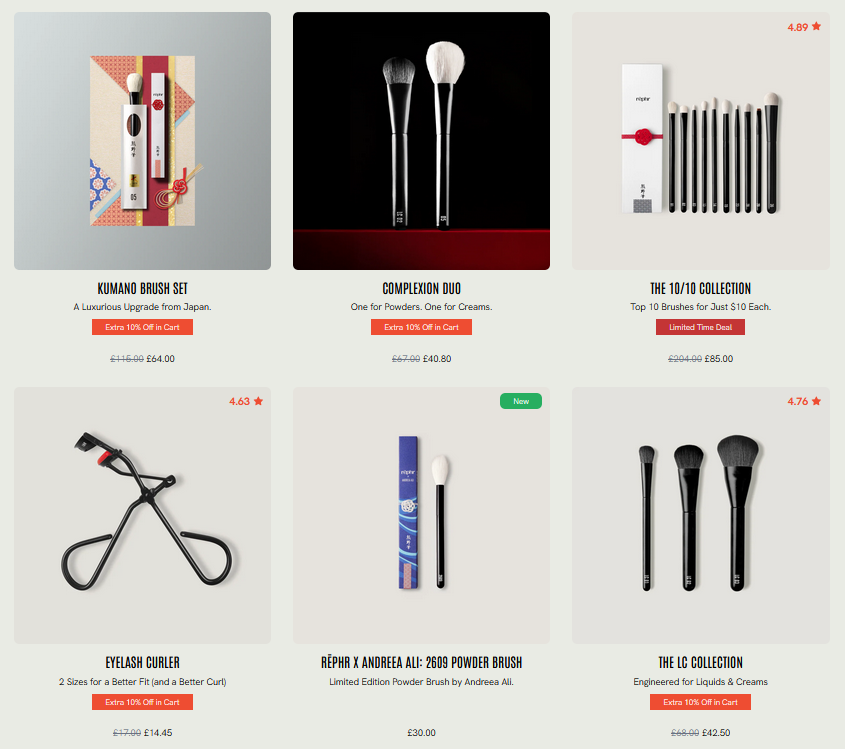 Holiday Sale at Rephr + an extra 10% off in cart