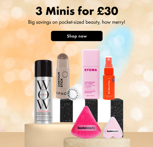 3 Minis for £30 at Sephora UK