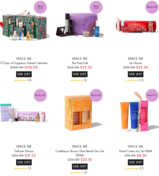 15% off Space NK Beauty Boxes 15% off Space NK Beauty Boxes
