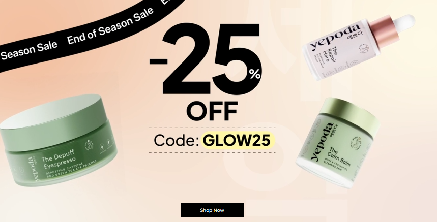 25% off sitewide at Yepoda