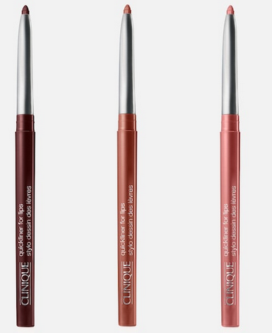New shades of the Clinique Quickliner For Lips