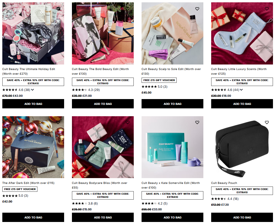 Up to 40% Cult Beauty Edits Up to 40% Cult Beauty Edits