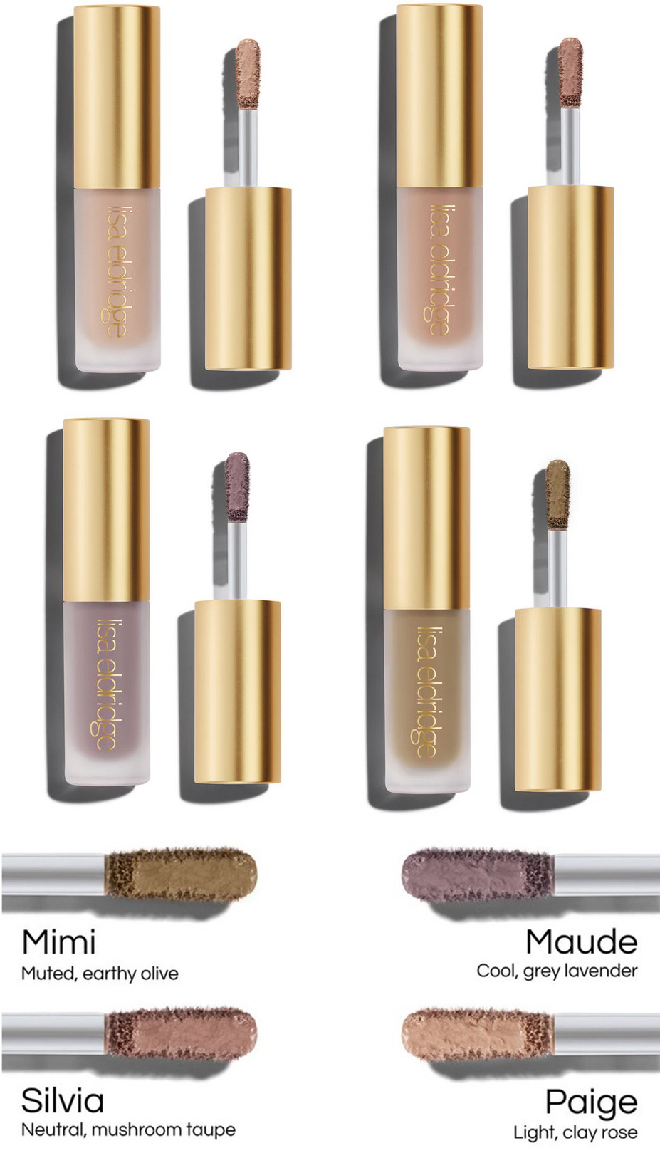 New shades of the Lisa Eldridge Liquid Silk Liquid Eyeshadow